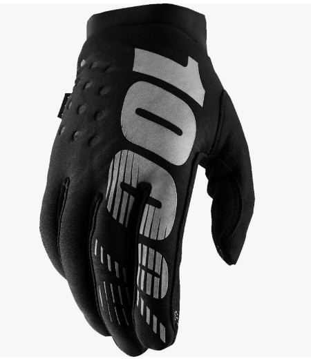 100% MOTOCROSS/ENDURO Brisker Softshell Woman Women Gloves - Black/Grey