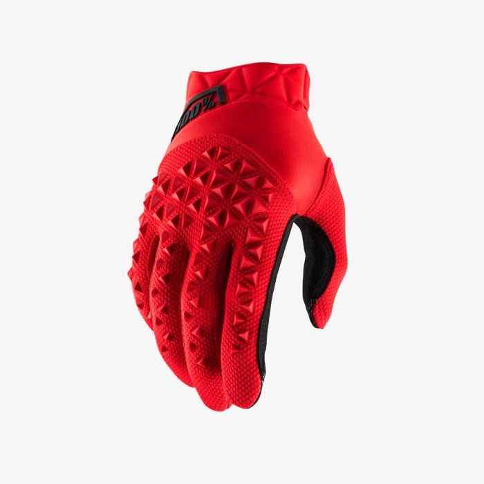 100 PROCENT RĘKAWICE CROSS/ENDURO AIRMATIC KOLOR CZERWONY/CZARNY ROZMIAR S