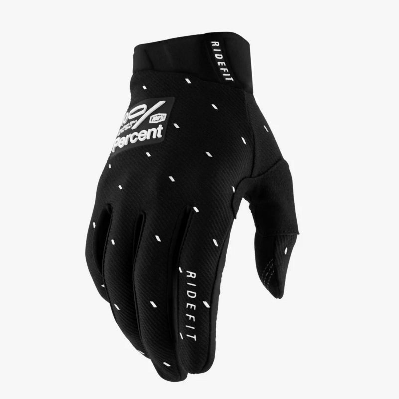 100% MOTOCROSS/ENDURO Ridefit Slasher Gloves - Black/White