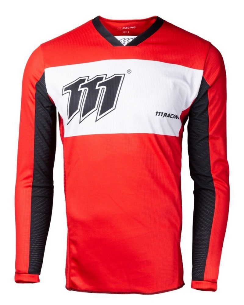 111 Racing MOTO 111.3 - Redrisk Jersey - Red/White/Black