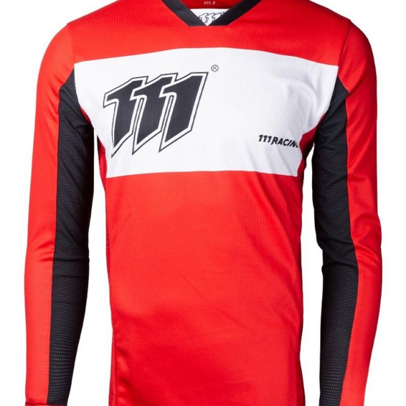 111 Racing MOTO 111.3 - Redrisk Jersey - Red/White/Black