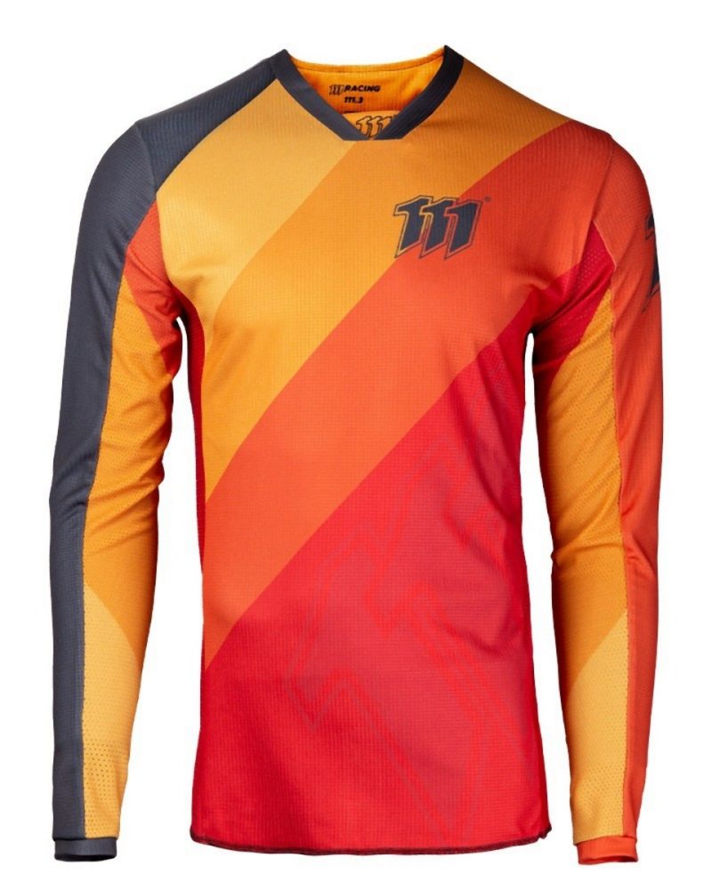111 Racing MOTO 111.3 - Spectral Jersey - Red/Orange/Black