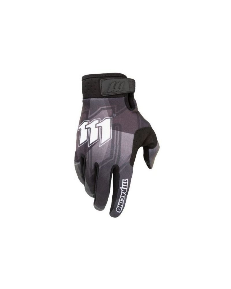 111 Racing MOTO 111 RA Gloves - Black/White
