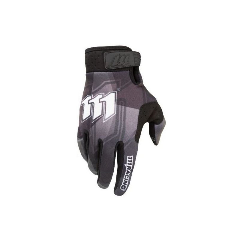111 Racing MOTO 111 RA Gloves - Black/White