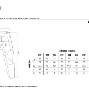 111 Racing MOTO 111.1 - Sharp Pants - Red/White