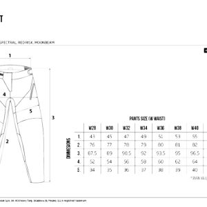 111 Racing MOTO 111.3 - Spectral Pants - Black/Red/Orange
