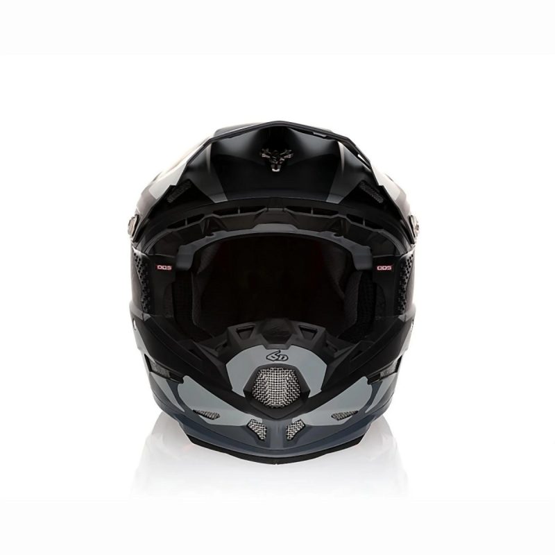 6D MOTOCROSS/ENDURO Model ATR-2 Fusion Helmet Helmet - Black/Grey