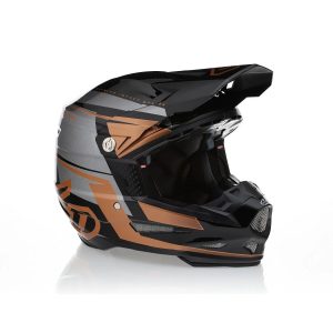 6D MOTOCROSS/ENDURO Model ATR-2 MACH BRONZE/GREY/BLACK Helmet Helmet - Black/Grey/Brown