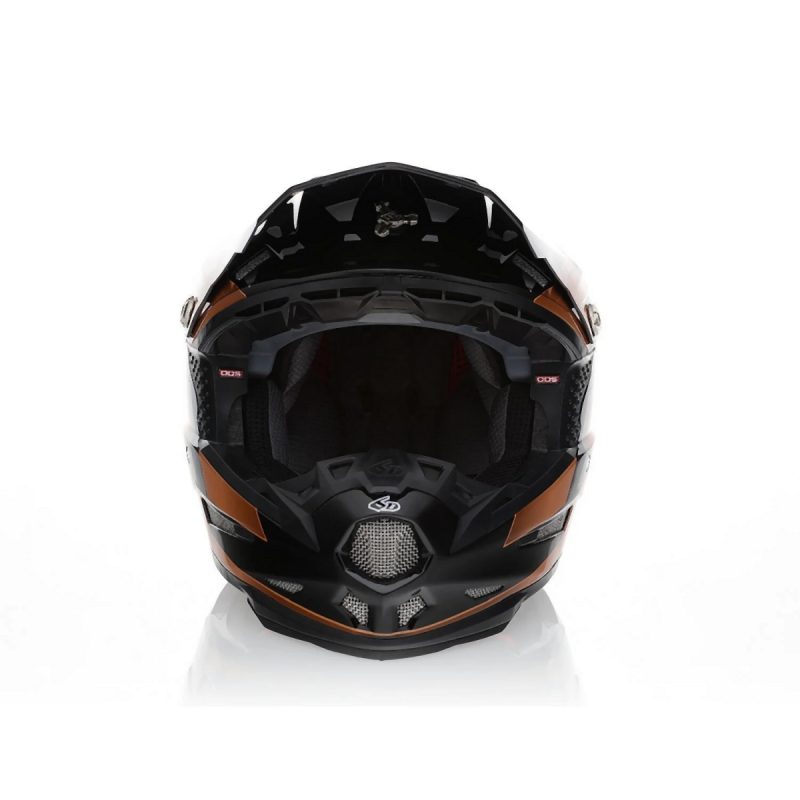 6D MOTOCROSS/ENDURO Model ATR-2 MACH BRONZE/GREY/BLACK Helmet Helmet - Black/Grey/Brown