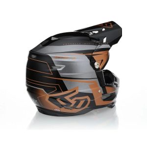 6D MOTOCROSS/ENDURO Model ATR-2 MACH BRONZE/GREY/BLACK Helmet Helmet - Black/Grey/Brown