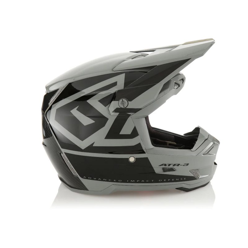 6D MOTOCROSS/ENDURO Model ATR-3 HEX Gloss Helmet Helmet - Black/Grey