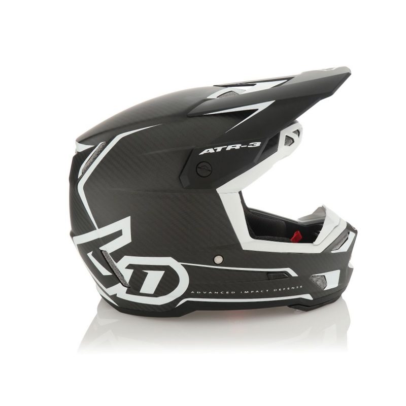 6D MOTOCROSS/ENDURO Model ATR-3 NOVA Matte White Helmet Helmet - Black/White