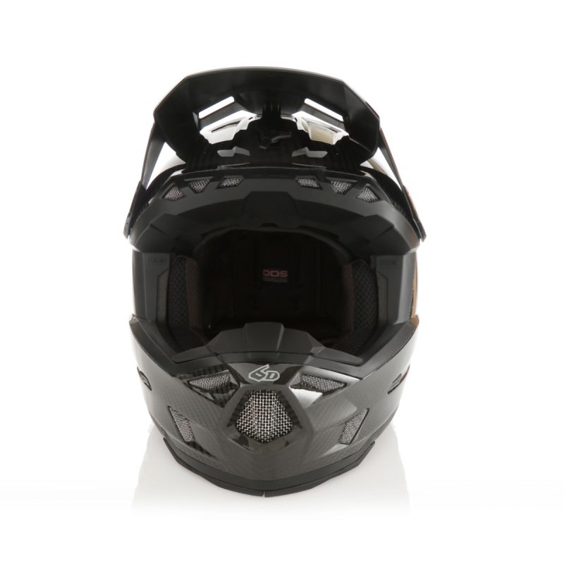 6D MOTOCROSS/ENDURO Model ATR-3 Solid Gloss Helmet Helmet - Black/Grey