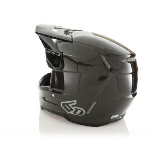 6D MOTOCROSS/ENDURO Model ATR-3 Solid Gloss Helmet Helmet - Black/Grey