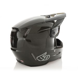 6D MOTOCROSS/ENDURO Model ATR-3 Solid Gloss Helmet Helmet - Black/Grey