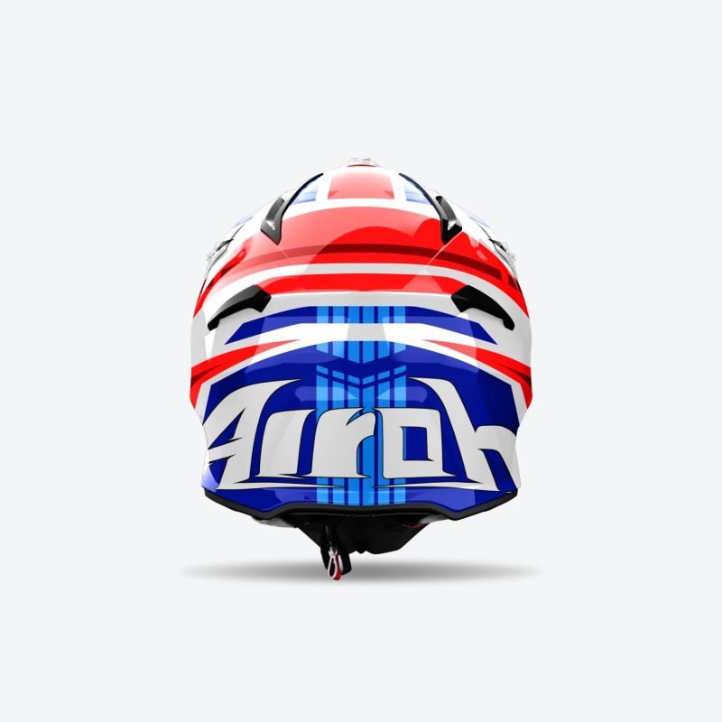 Airoh Cross / Enduro / ATV / QUAD Aviator ACE 2 Proud Helmet - White/Blue/Red