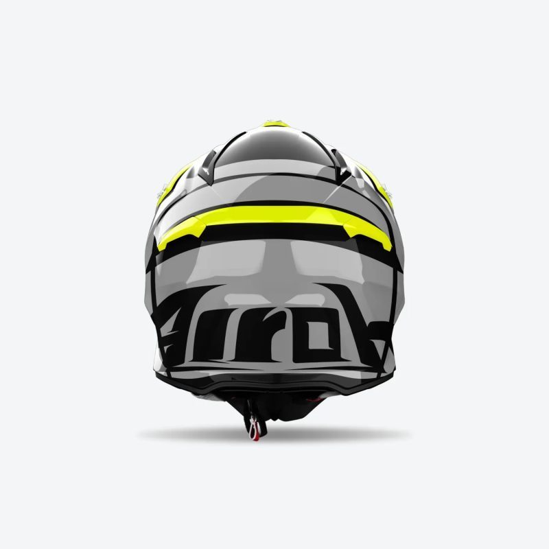 Airoh Cross / Enduro / ATV / QUAD Aviator ACE 2 Engine Helmet - Black/Grey/Fluo Yellow