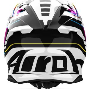 Airoh Cross / Enduro / ATV / QUAD Twist 3 Rainbow Helmet - White/Black/Yellow/Purple