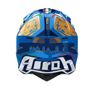 Airoh Cross / Enduro / ATV / QUAD Wraaap 6DAYS Italy 2025 Helmet - Blue/Black/White