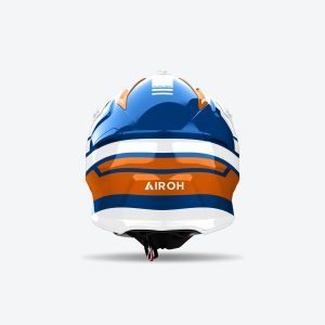 Airoh Cross / Enduro / ATV / QUAD Aviator ACE 2 SAKE Orange Gloss Helmet - Orange/White/Blue