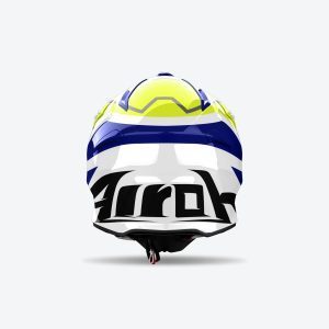 Airoh Cross / Enduro / ATV / QUAD Aviator ACE 2 Ground Yellow Gloss Helmet - Blue/Fluo Yellow/White