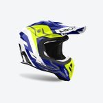 Airoh Cross / Enduro / ATV / QUAD Aviator ACE 2 Ground Yellow Gloss Helmet 2 Airoh Cross / Enduro / ATV / QUAD Aviator ACE 2 Ground Yellow Gloss Helmet - Blue/Fluo Yellow/White