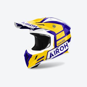 Airoh Cross / Enduro / ATV / QUAD Aviator ACE 2 SAKE Yellow Gloss Helmet - Yellow/Purple