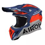 Airoh Cross / Enduro / ATV / QUAD Aviator ACE 2 FURY Cerulean Gloss Helmet - Blue/Grey/Orange