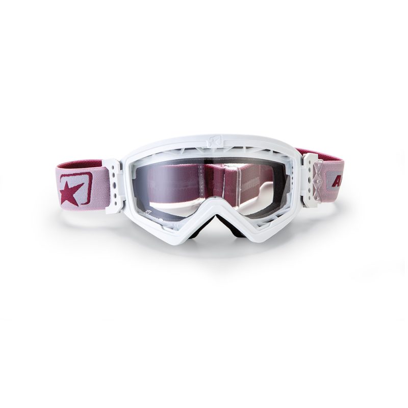 Ariete Mudmax EASY Goggles - White/Pink