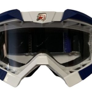 Ariete Riding Crows Basic Goggles - White/Navy/Yellow