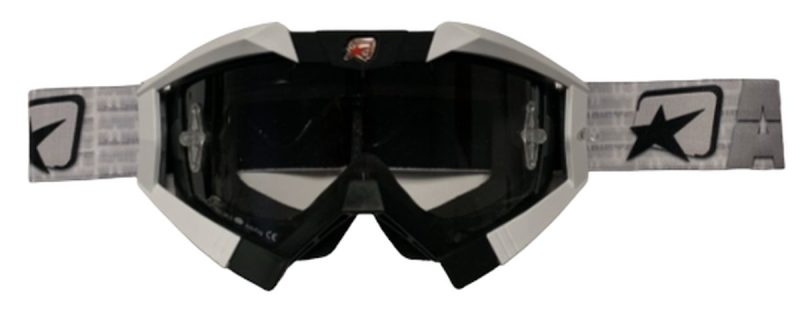 Ariete Riding Crows Basic Goggles - Black/White/Silver
