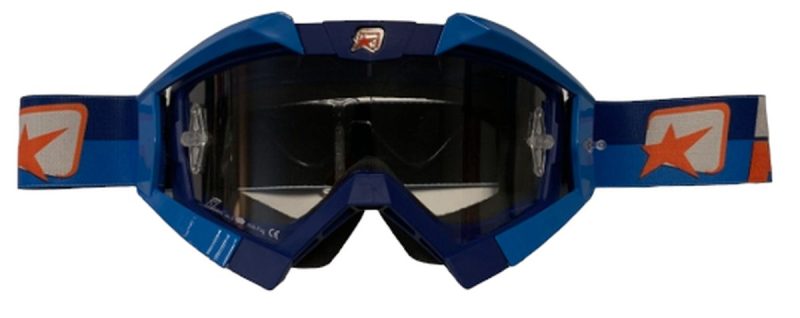 Ariete Riding Crows Basic Goggles - Navy/Blue/Orange