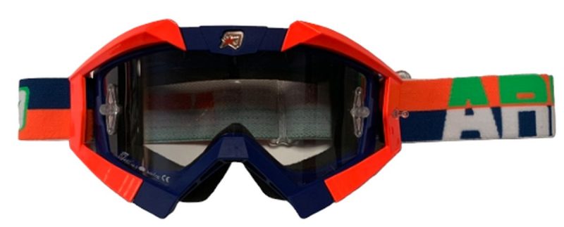Ariete Riding Crows Basic Goggles - Navy/Orange
