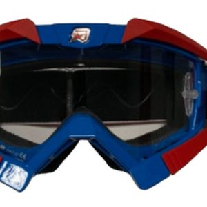 Ariete Riding Crows Basic Goggles - Blue/Red/White