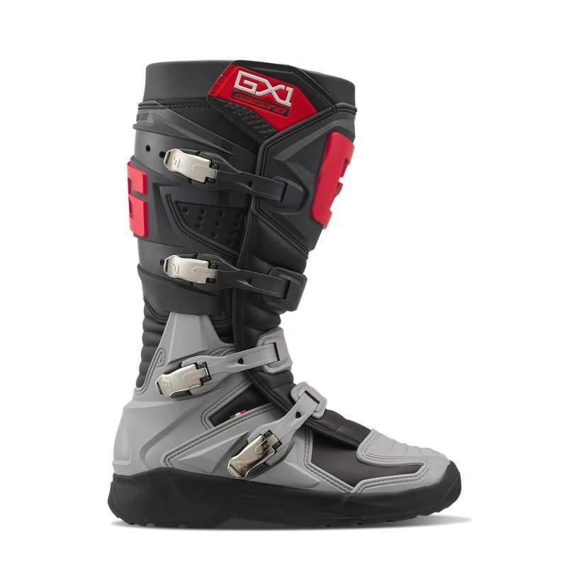 Gaerne MOTOCROSS/ENDURO Boots Model GX-1 EVO ATHRACITE/GREY/RED - Antracyt/Grey/Red