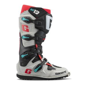 Gaerne MOTOCROSS/ENDURO Boots Model SG-12 Enduro Gravel - Grey/Red/Blue/Black