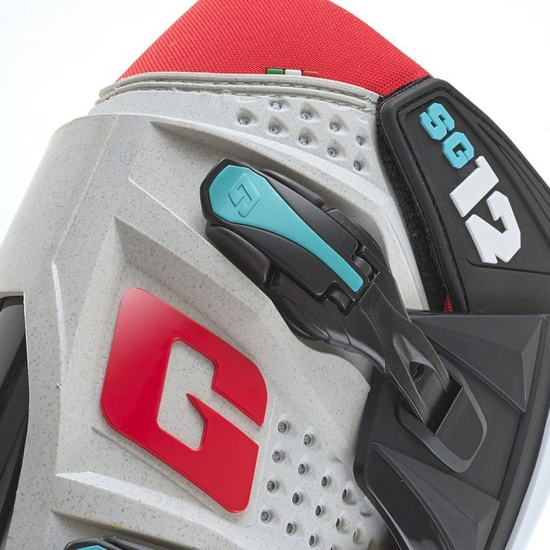 Gaerne MOTOCROSS/ENDURO Boots Model SG-12 Gravel - Grey/Red/Blue/Black