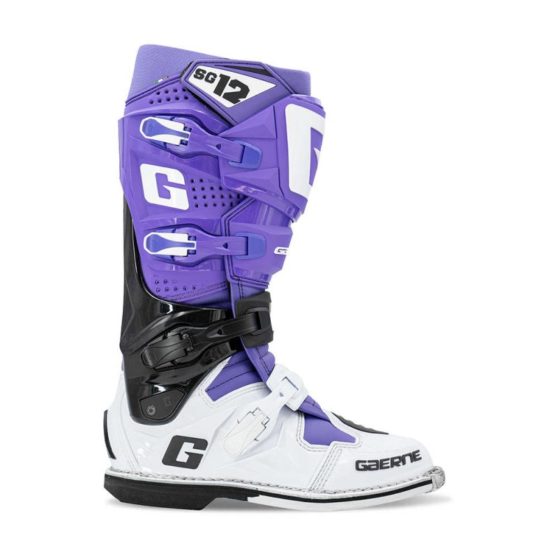 Gaerne MOTOCROSS/ENDURO Boots Model SG-12 Limited Edition Edycja Limitowana - Black/Fioletowybialy