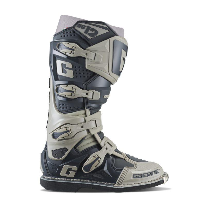 Gaerne MOTOCROSS/ENDURO Boots Model SG-12 Stone - Grey/Black