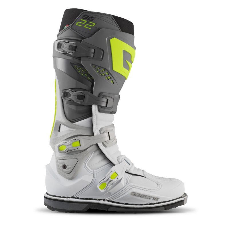 Gaerne MOTOCROSS/ENDURO Boots Model SG-22 ANTHRACITE/WHITE/GREY - Grey/White/Yellow