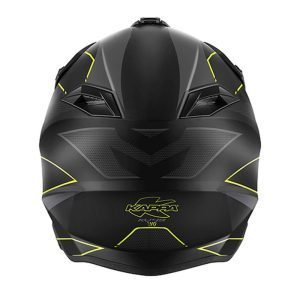 Kappa KV49 EVO Chaser Cross Helmet - Black/Grey/Fluo Matte Yellow