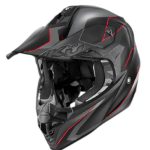 Kappa KV49 EVO Chaser Cross Helmet 2 Kappa KV49 EVO Chaser Cross Helmet - Black/Grey/Matte Red
