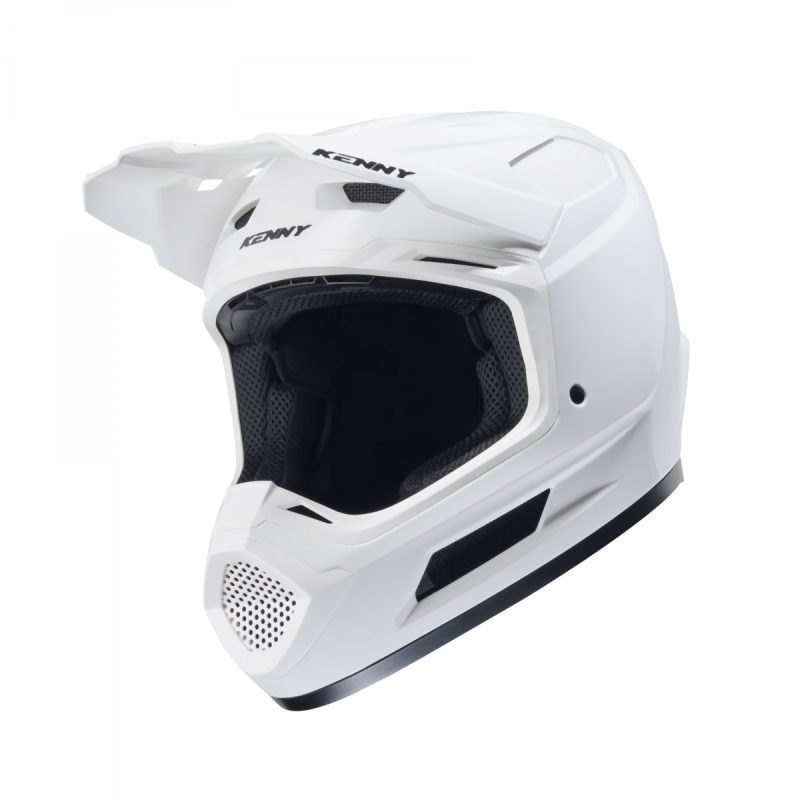 Kenny Racing MOTOCROSS/ENDURO Model Performance ERT Solid Helmet - White/Black