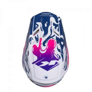 Kenny Racing MOTOCROSS/ENDURO Model Performance ERT Graphic Fluid Helmet - White/Blue/Pink