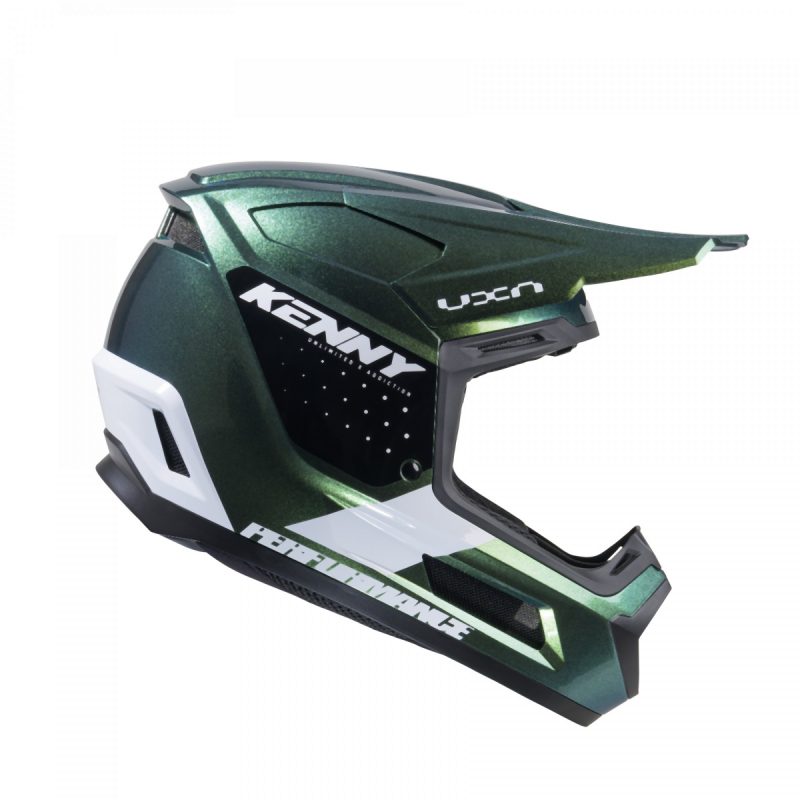Kenny Racing MOTOCROSS/ENDURO Model Performance ERT Graphic Chameleon Pearl Helmet - Green/Black/White