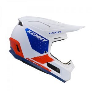 Kenny Racing MOTOCROSS/ENDURO Model Performance ERT Graphic FLAG Helmet - White/Red/Blue