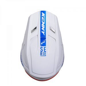 Kenny Racing MOTOCROSS/ENDURO Model Performance ERT Graphic FLAG Helmet - White/Red/Blue