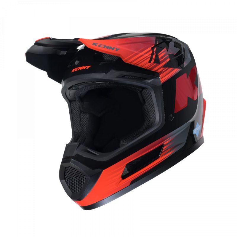Kenny Racing MOTOCROSS/ENDURO Model Performance ERT Graphic Helmet - Black/Orange/Grey