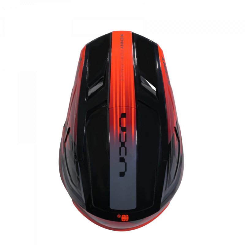 Kenny Racing MOTOCROSS/ENDURO Model Performance ERT Graphic Helmet - Black/Orange/Grey