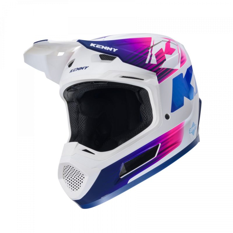 Kenny Racing MOTOCROSS/ENDURO Model Performance ERT Graphic Gradient Helmet - Blue/White/Pink